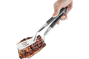 Extended Handle Spatula Tongs - Essential Kitchen Tool for Effortless Grilling and Serving