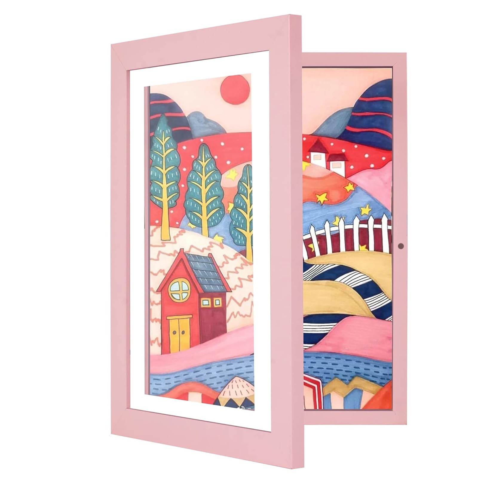 ANTOLE Kids Artwork Picture Frame,A4 Picture Frames Front Opening Frames,Artwork Displays 8.3x11.7 Display Storage Frame for Wall,For Children Drawing Crafting Art Frames