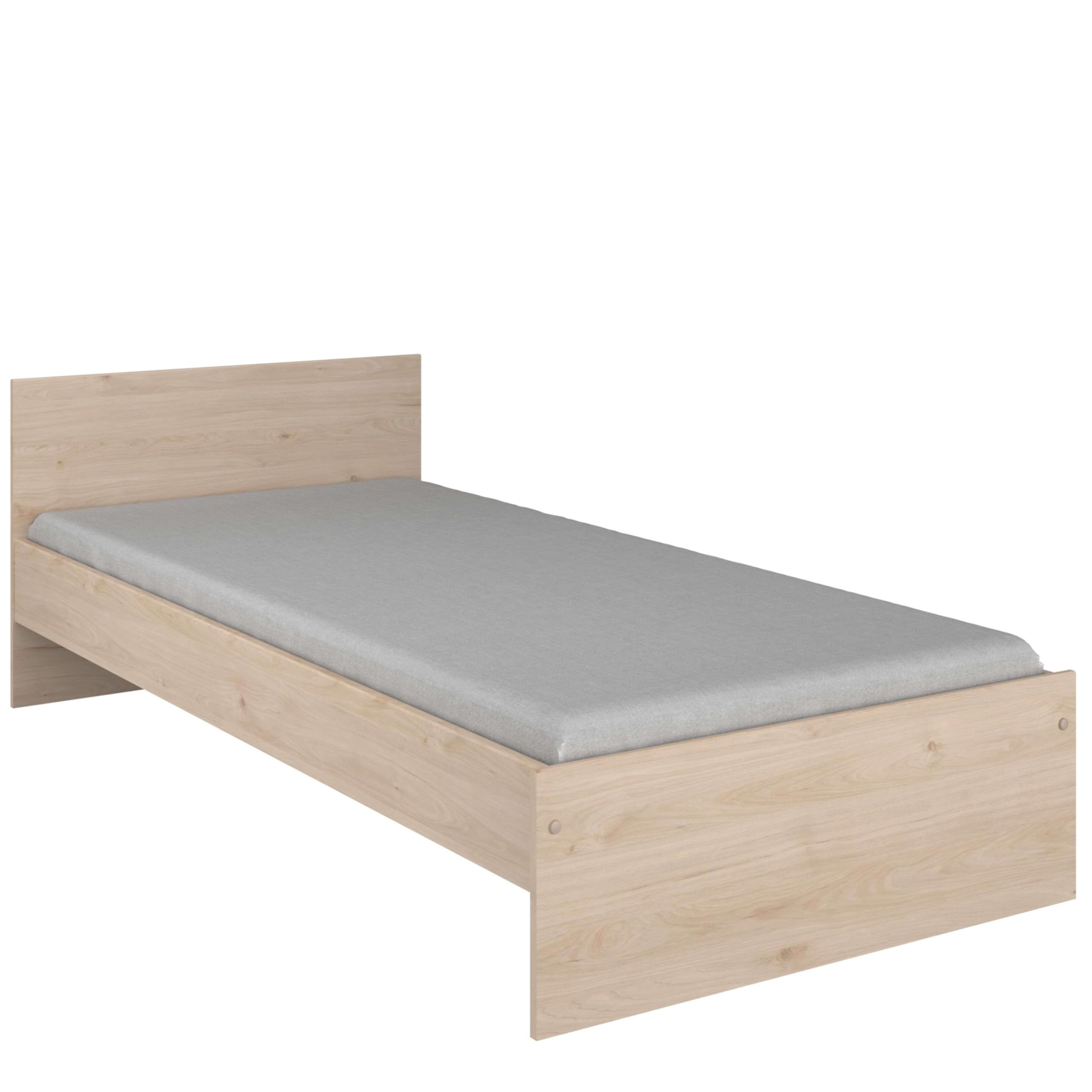 Cama Juvenil Child en color Roble Jackson con 2 cajones 90x190 cm