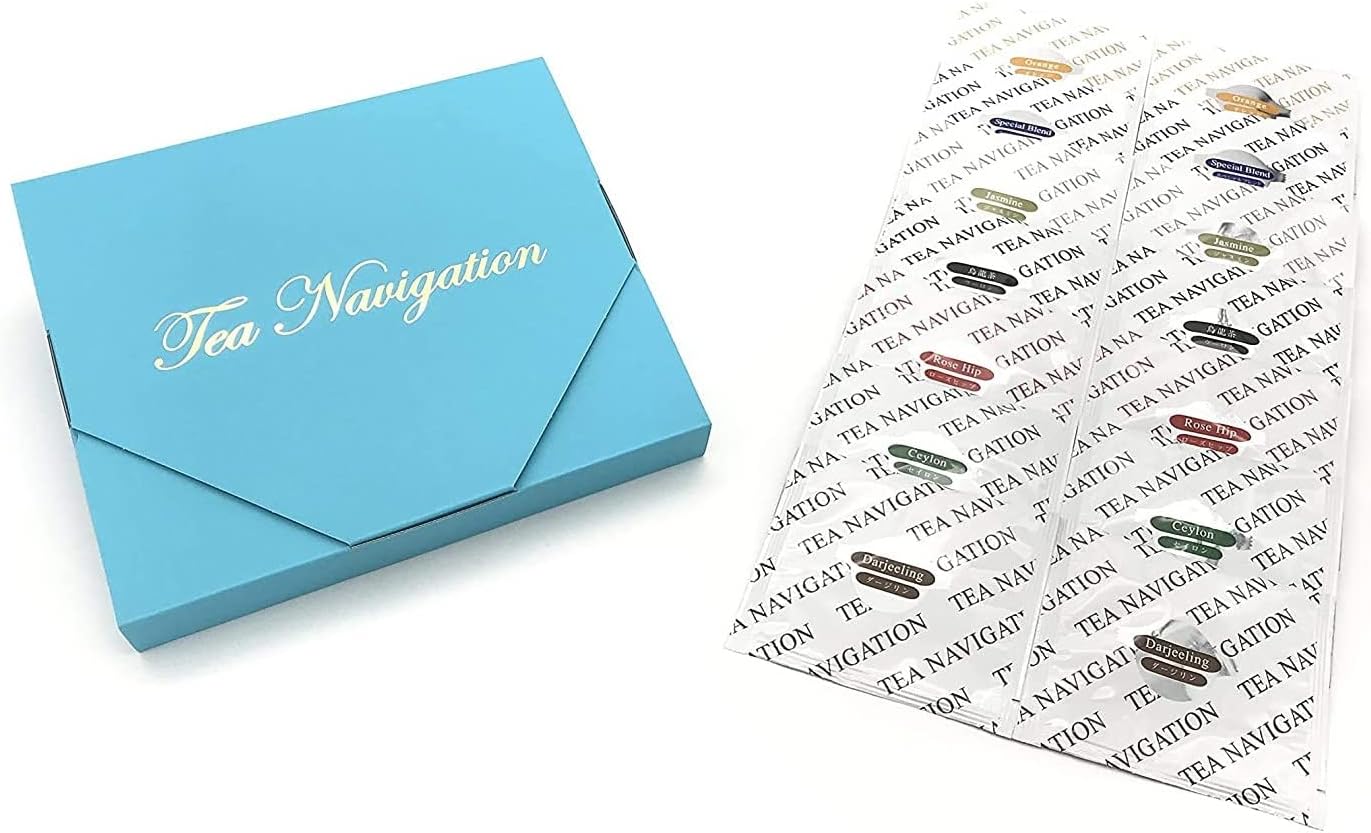 紅茶 ギフト ティーバッグ Tea Navigation ７種 １４包入り シンフォニー ブルー 個包装 最高級品質 業務用 家庭用 アソート 詰合わせ プレゼント 贈答 誕生日 内祝い 引き出物 三角ティーバッグ 中国茶 ダージリン セイロン 烏龍茶 ジャスミン ローズヒップ スペシャル