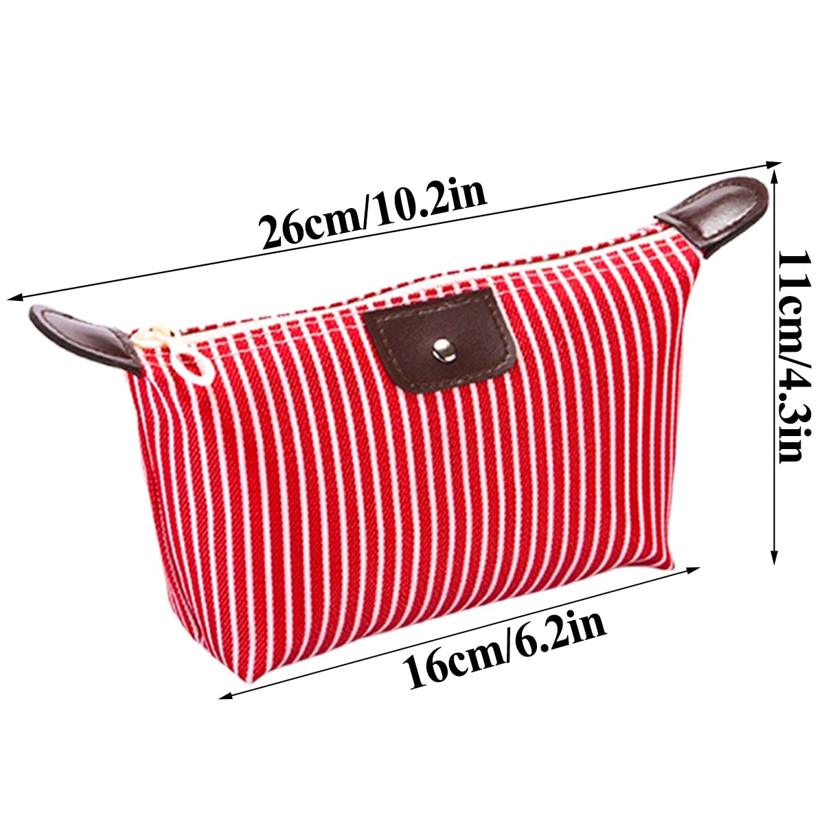 6 PCS Makeup Bags Travel Toiletry Bag Pouch Purse Mini Make Up Bags Zipper Pouch Cosmetic Bag Makeup Bag for Handbag Travel Accessory for Women Girls Travel Essentials - Image 2