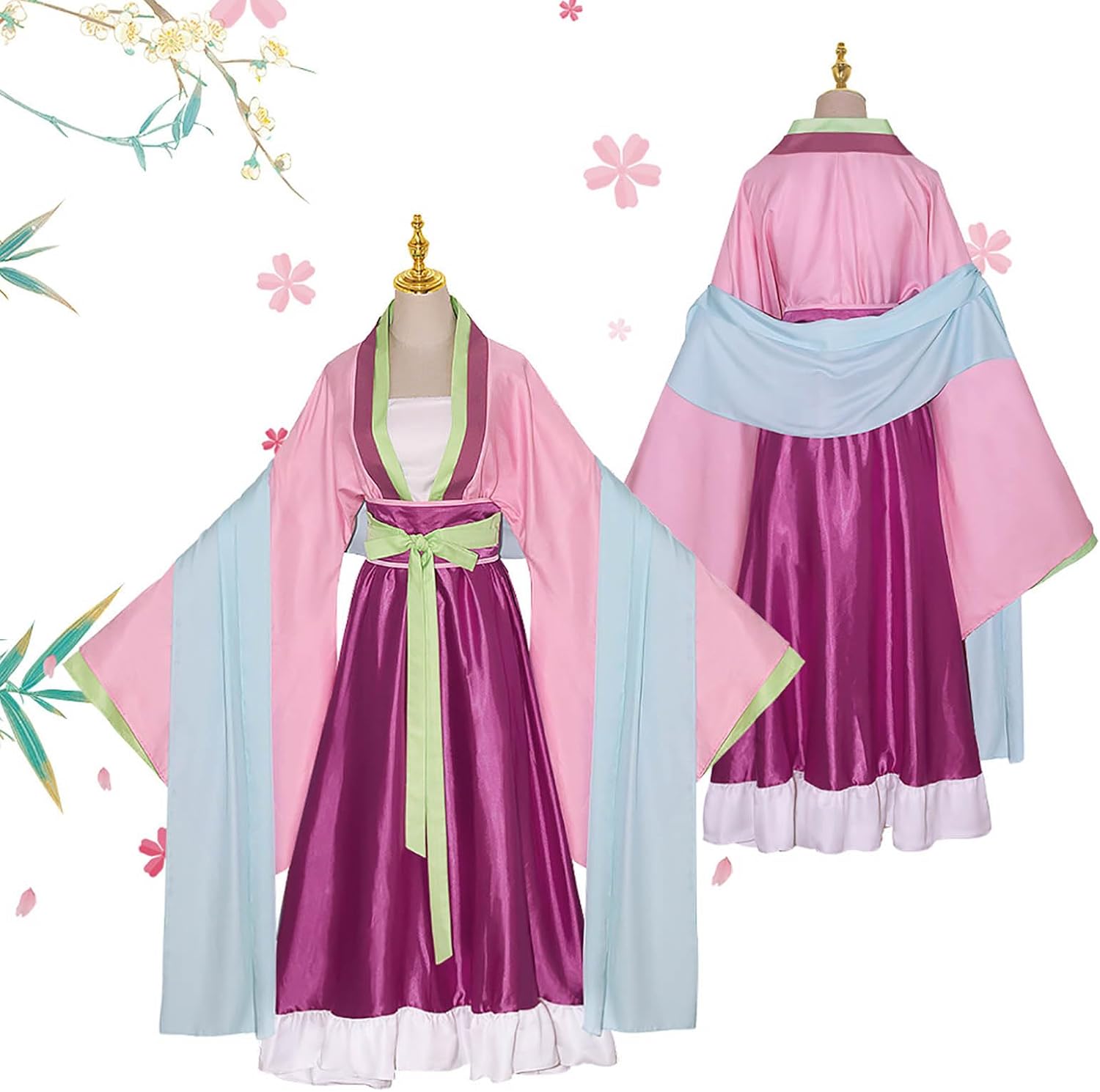 The Apothecary Diaries Maomao Cosplay Costume Adult Women Kimono Dress Skirt Uniform Outfit Halloween Party