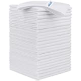 White Microfiber Cleaning Cloth, 24 Pack Cleaning Towels for Kitchen, Lint Free, Scratch-Free, Highly Absorbent, and Reusable Cleaning Rags for House, Window and Glass, Cars, 11.5 X11.5 inch