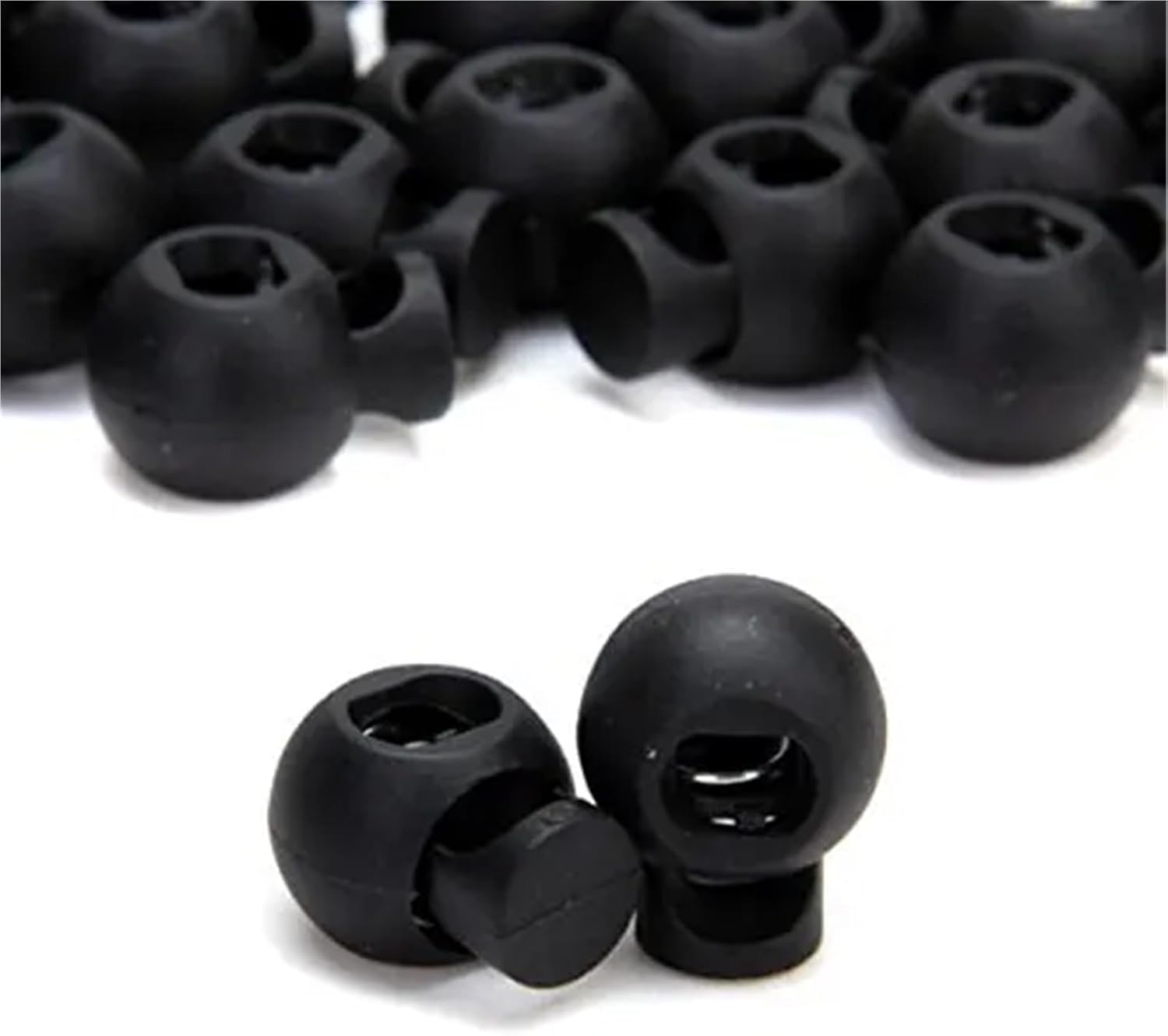 Cord Locks for Drawstrings 1000 Piece Cord Stopper DIY Black Plastic Connector Cord Lock Stopper Switch Cover