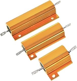 1PCS 100W RX24 Aluminum Power Metal Shell Case Wirewound Resistor TMP1105 (Size : 100W RX24, Color : 3R)