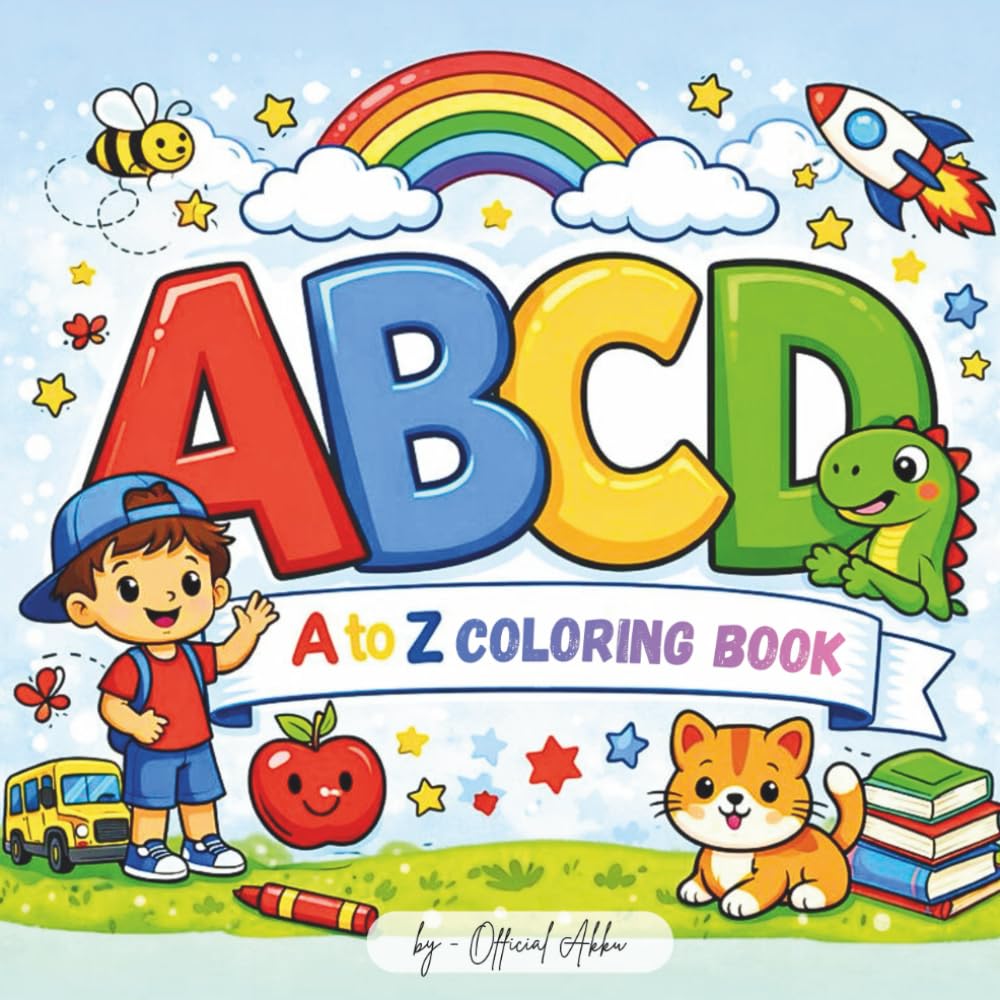 A to Z Coloring Book: ABCD Coloring Book