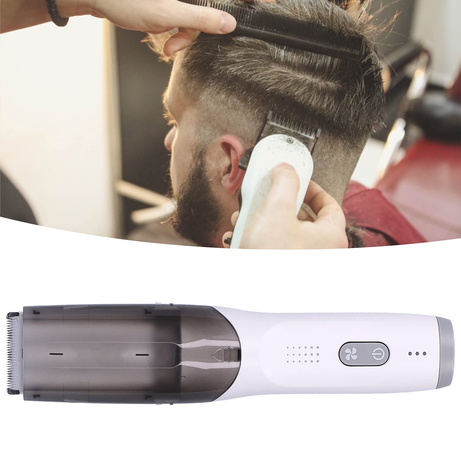 TOPINCN Baby-Haarschneidemaschine, Kabelloser Elektrischer Haarschneider mit Doppelmotor und Geringem Geräuschpegel, Zum Haarschneiden von Kindern, Hydrophobes Design, Abgerundete (S401015-EVA)