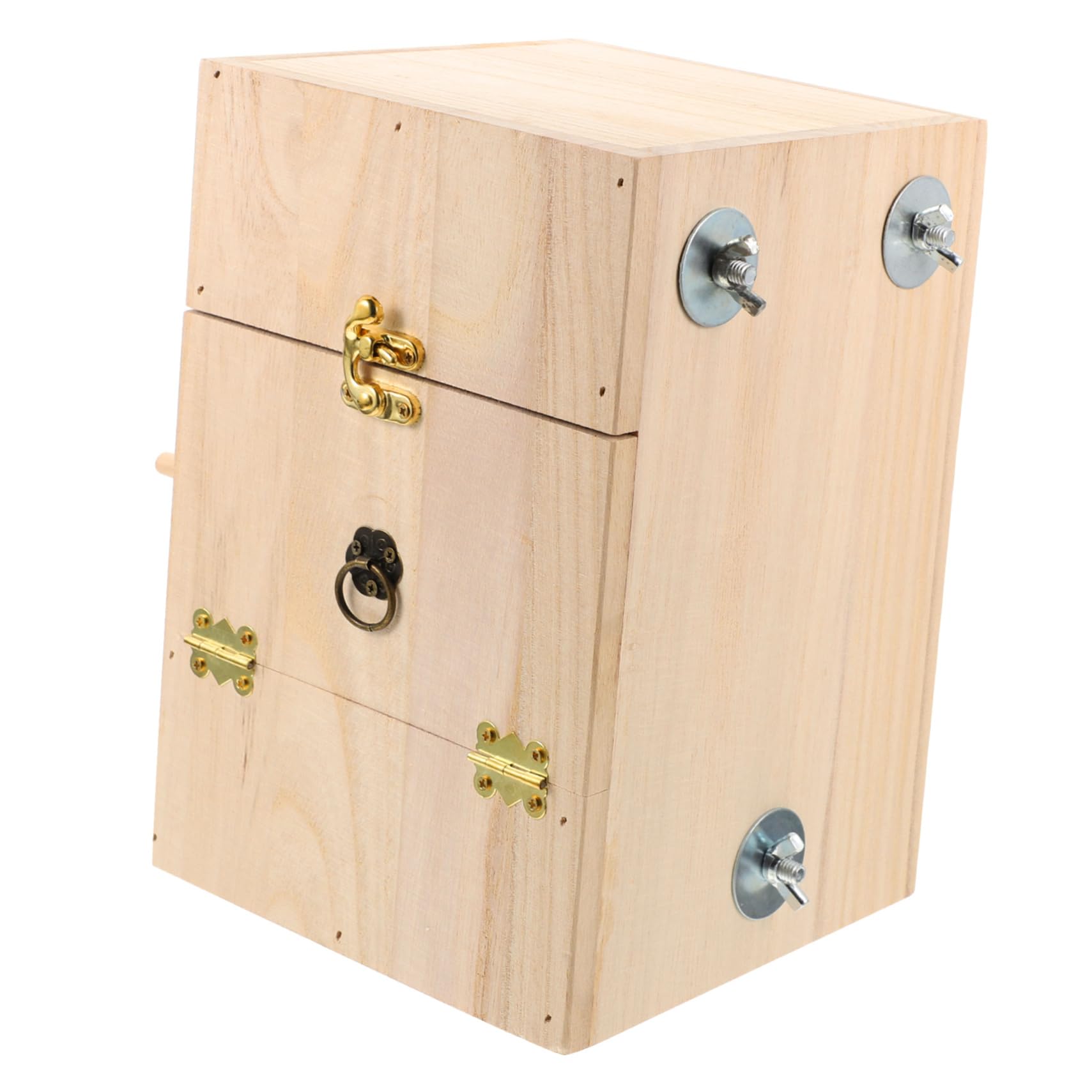 Happyyami Nichoir à Oiseaux en Bois, Boîte D’élevage Beige, pour Perroquet et Canari, Espace Confortable pour Dormir et Jouer, Design Simple | Lit de Repos et Aire de Jeu, Style Créatif à Design Simple, pour Canari et Perroquet