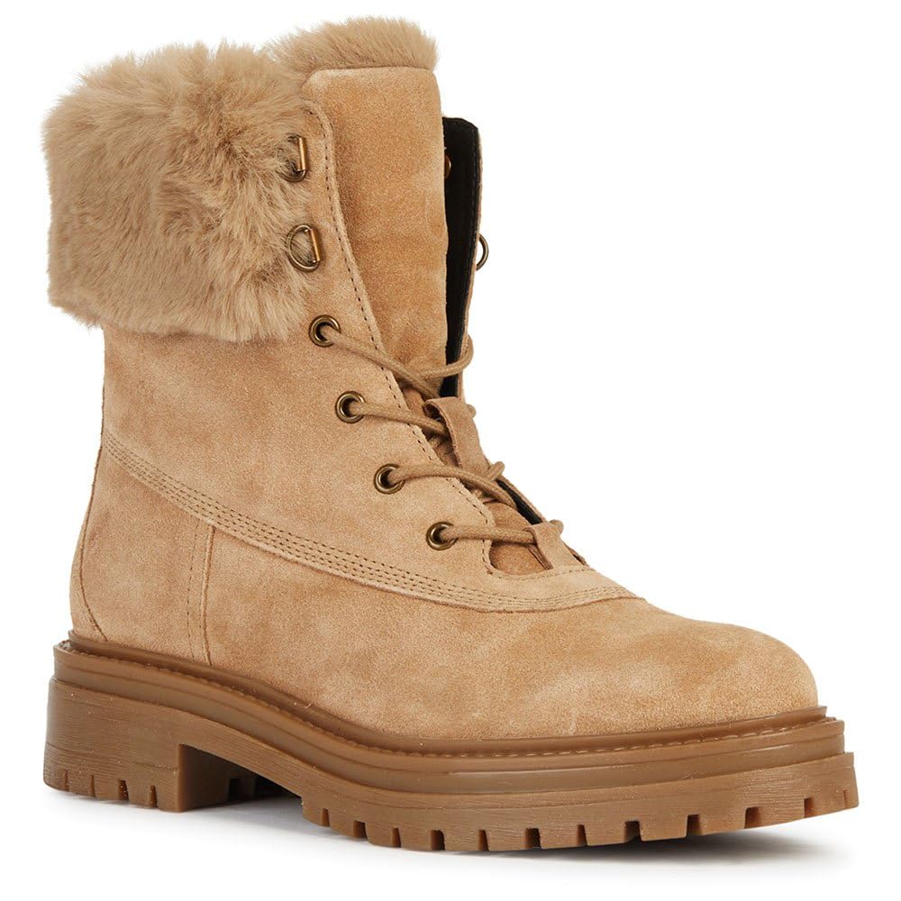 Geox Chica D Iridea Ankle Boot, Toffee Beige, 40 EU