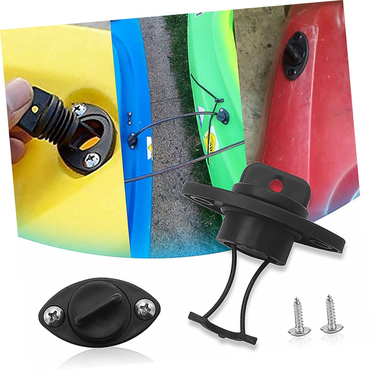 HANABASS 1set per Kayak Ergonomiche Accessori per Canoe e Barche e Portatile per Trasporto e Facile Compatibile Kayak e Canoe