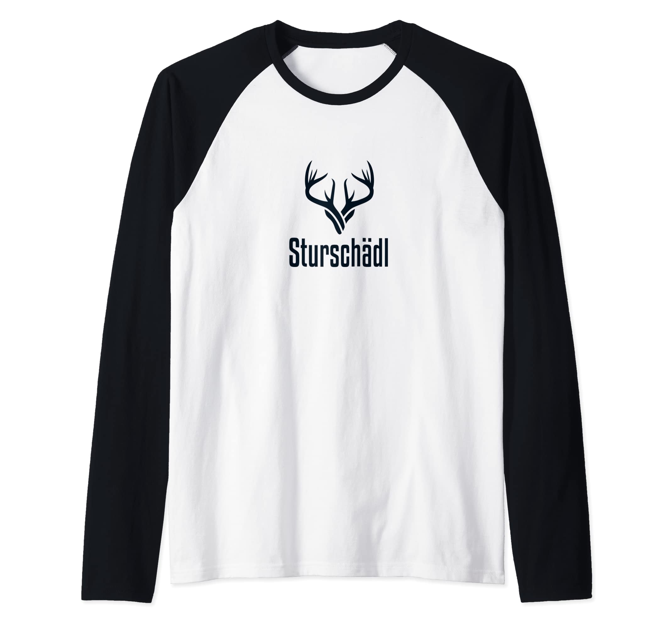 Sturschädl Sturer Bock Funny Gift Idea Raglan Baseball Tee