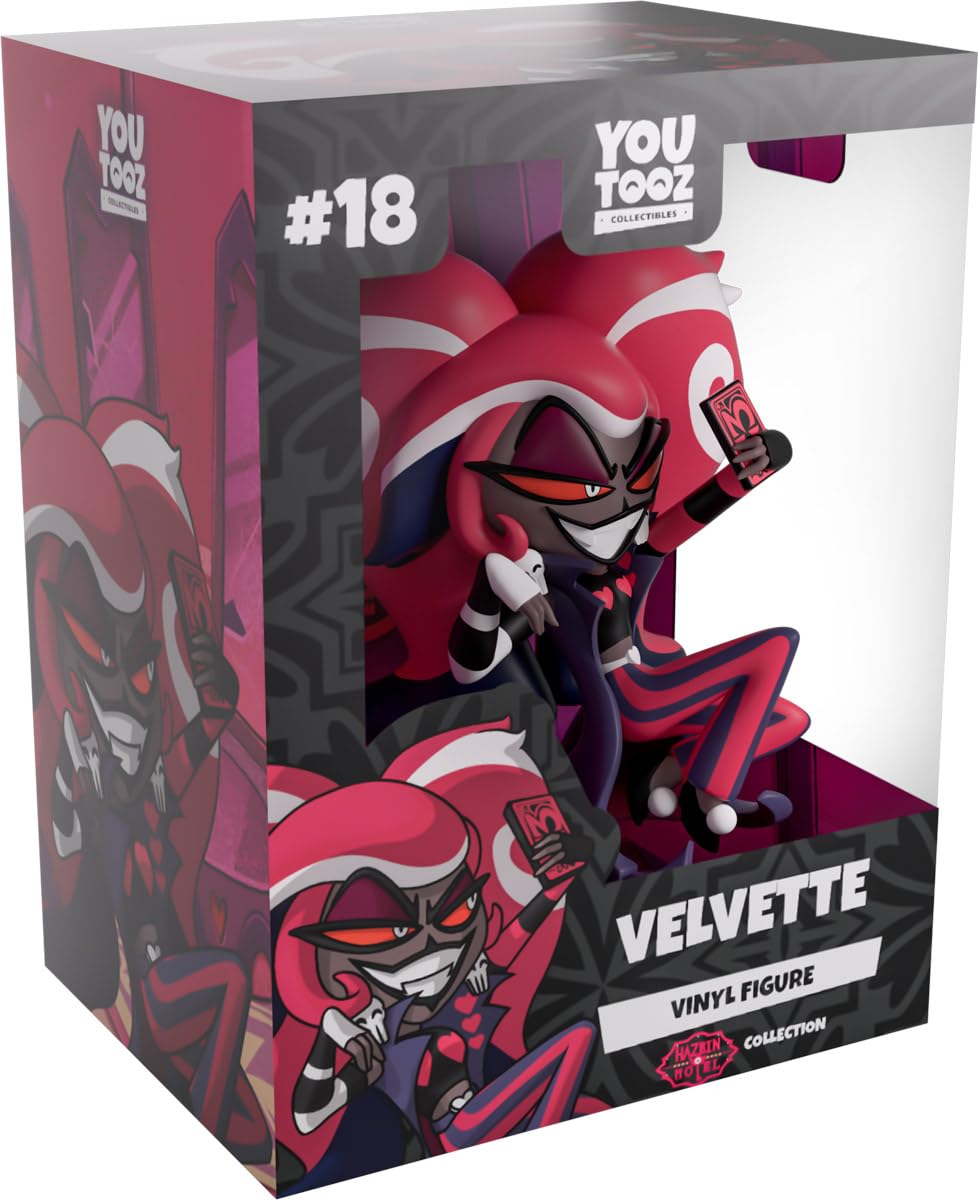Youtooz Velvette Vinyl Figure 4.5”, Official Hazbin Hotel Collectible, Velvette Figure, Premium Anime-Inspired Display Toy, Gaming & Animation Merchandise Gift