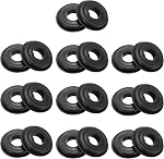 uxcell 15 Pcs Glad Hand Seal, Truck GladHand Washers TPE Rubber Elastic Grommets Round Gasket for Semi Trucks Trailers Brake Air Hose Parts (Black)