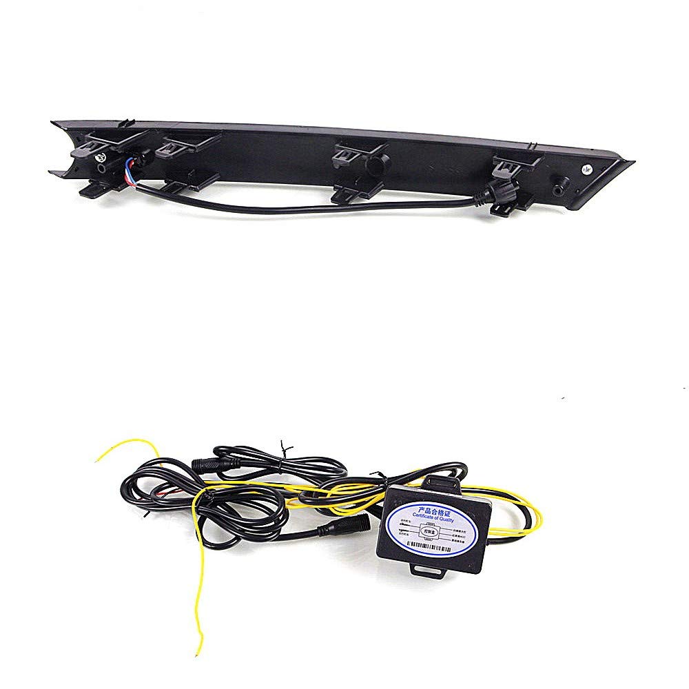 Luces diurnas LED DRL para compatible for Mazda CX-5 CX-8 2017-2021, LED parachoques delantero DRL + amarillo Streamer luces de señalización
