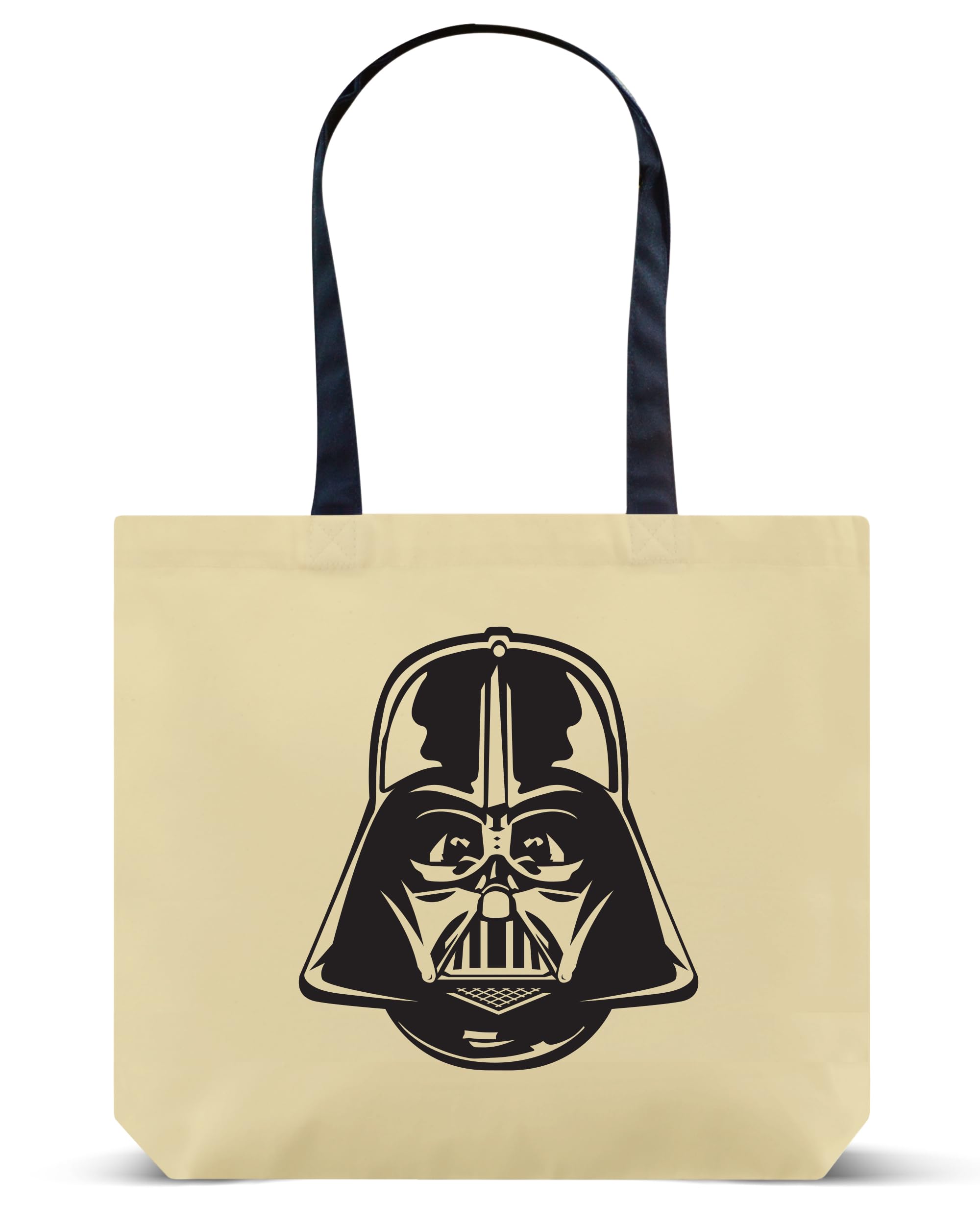 Personalized.Design Reusable Tote Bag Star Wars: Darth Vader - Cotton Canvas Large Shopping Shoulder Bag with Long Handles - Halloween Trick-or-Treat Bucket