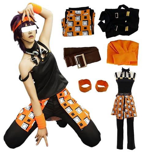 Black Cosplay Costume Outfit Uniform Halloween for Adult - A - Large