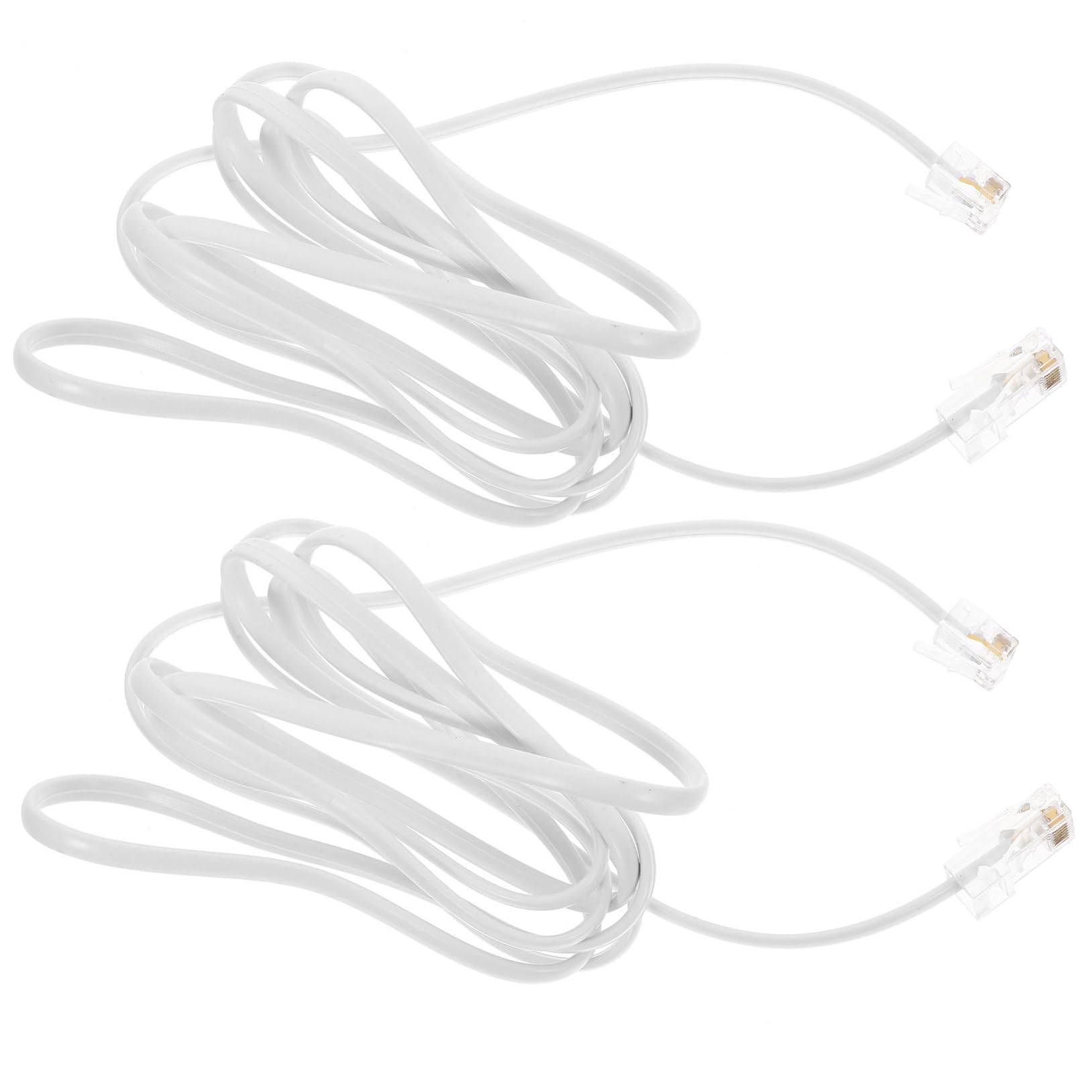 HEMOTON 4 Set Di Adattatori Rj11 Di Qualità Cavo Telefonico A Ethernet Connettore Facile Da Usare 2 Pezzi * 4