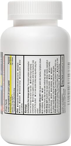 Miniatura 8 de HealthA2Z Alivio del dolor de doble acción  80 comprimidos  Acetaminofeno 250 mg e ibuprofeno (AINE) 125 mg  Contiene dos medicamentos  Alivio del