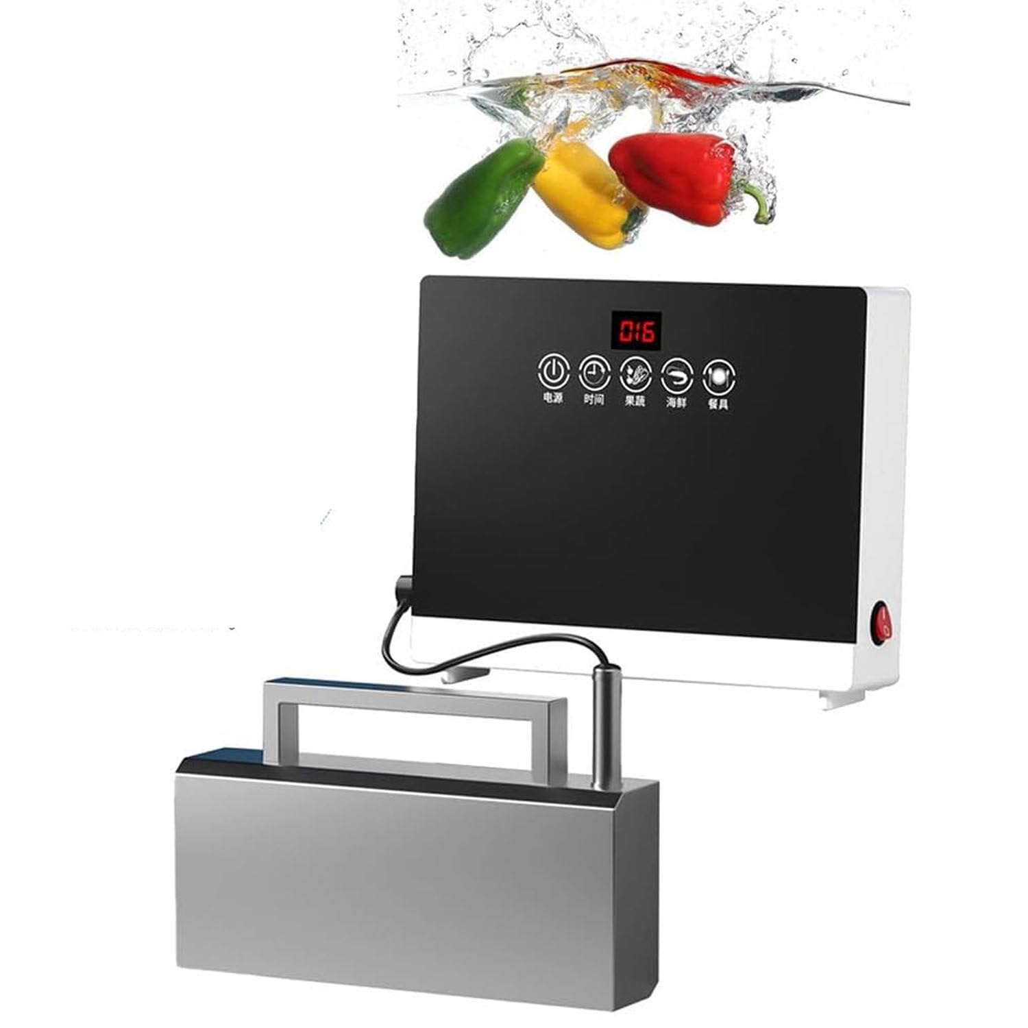 Lave-vaisselle tactile 380W portable qui nettoie vaisselle fruits et légumes efficacement