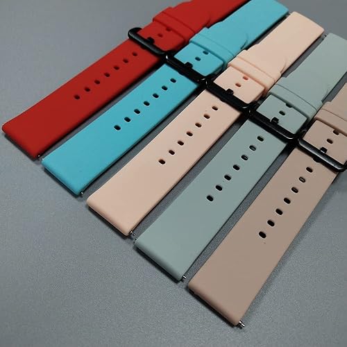 Miniatura 2 de FitTurn Correa de reloj compatible con ENOMIR Smartwatch Correa de muñeca de repuesto para ENOMIR ID208BTLW51 Correa deportiva de silicona suave