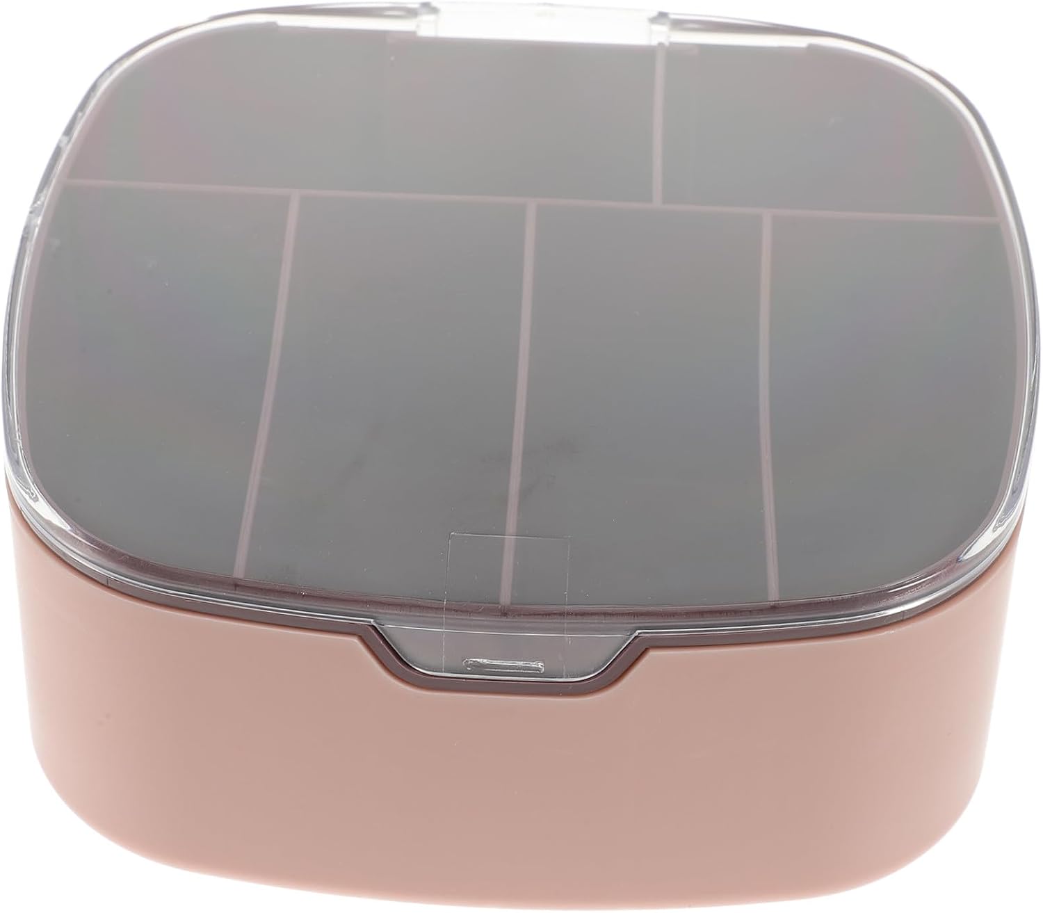 Pink PP Cable Storage Case 6 Compartments for USB