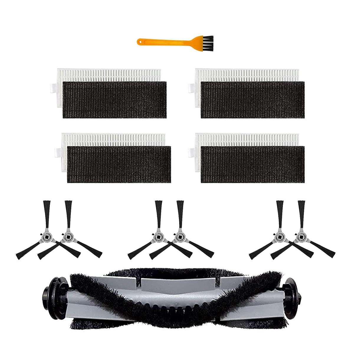 Pièces INOMI SE8 : lot complet de brosses et filtres aspirateur