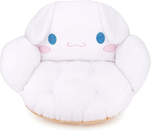Juju - Cojín Kawaii blanco Decoración de habitación Kawaii Cojines de asiento para sillas de oficina Cojines de silla de oficina Cojín de