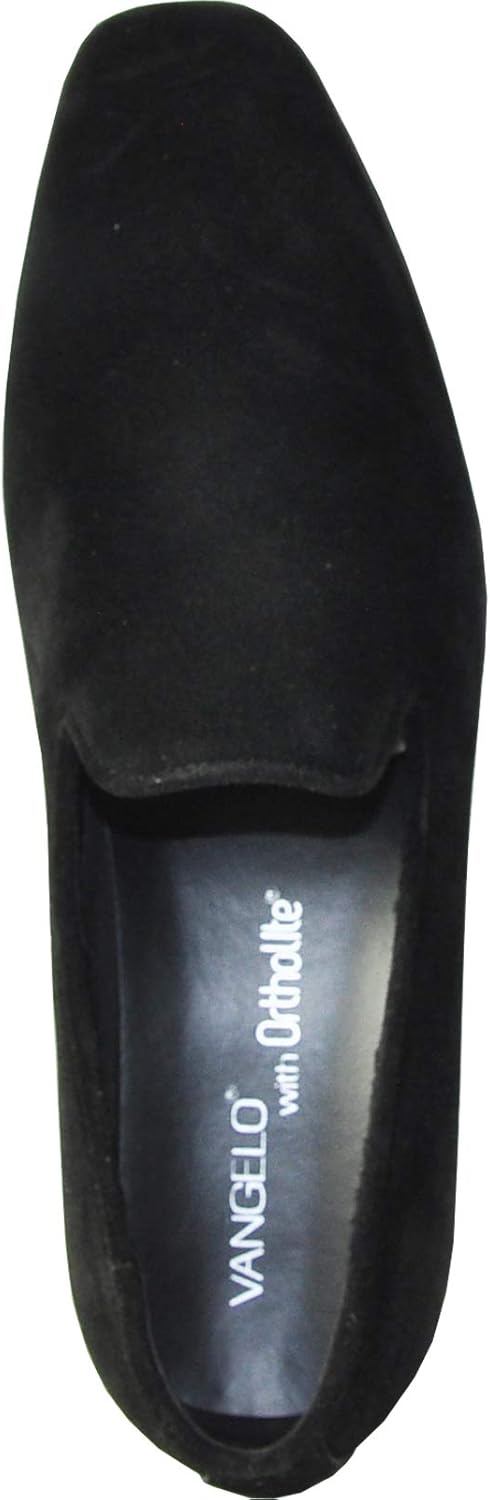VANGELO Men Dress Shoe Vallo-3 King-5 Loafer Slip-on Formal Tuxedo Prom Wedding Ortholite Insole Medium and Wide Width