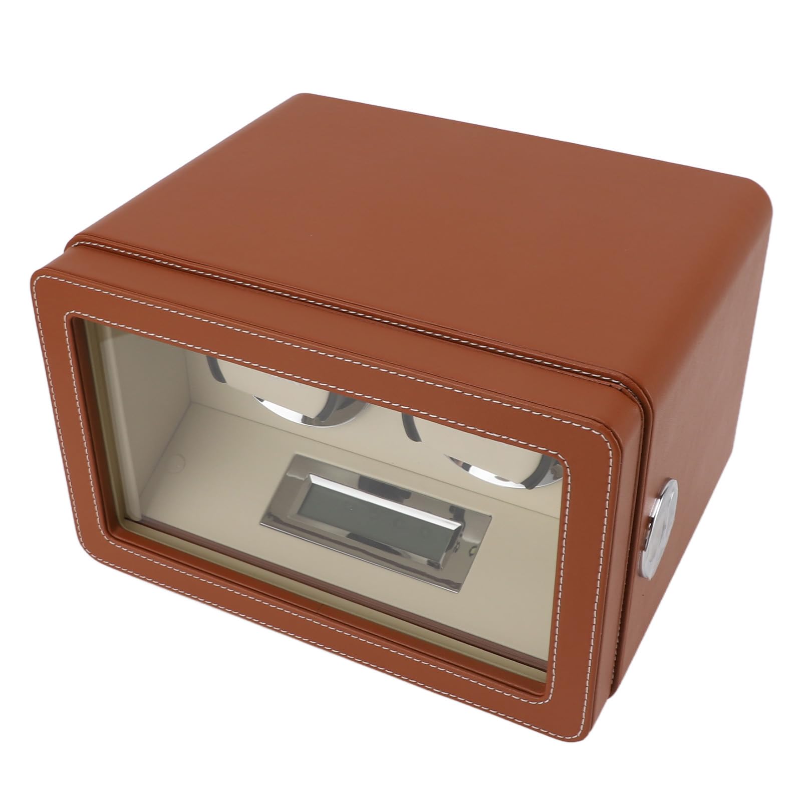 Fdit Caja Giratoria Automática para 2 Relojes, Enrollador Doble de