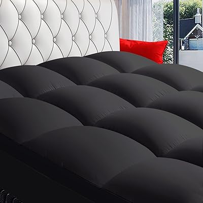 COONP King Mattress Topper, Extra Thick Pillowtop, Cooling Plush Mattress Pad Cover Cotton Top Bed Topper Protector with 8-21 Inch Deep Pocket