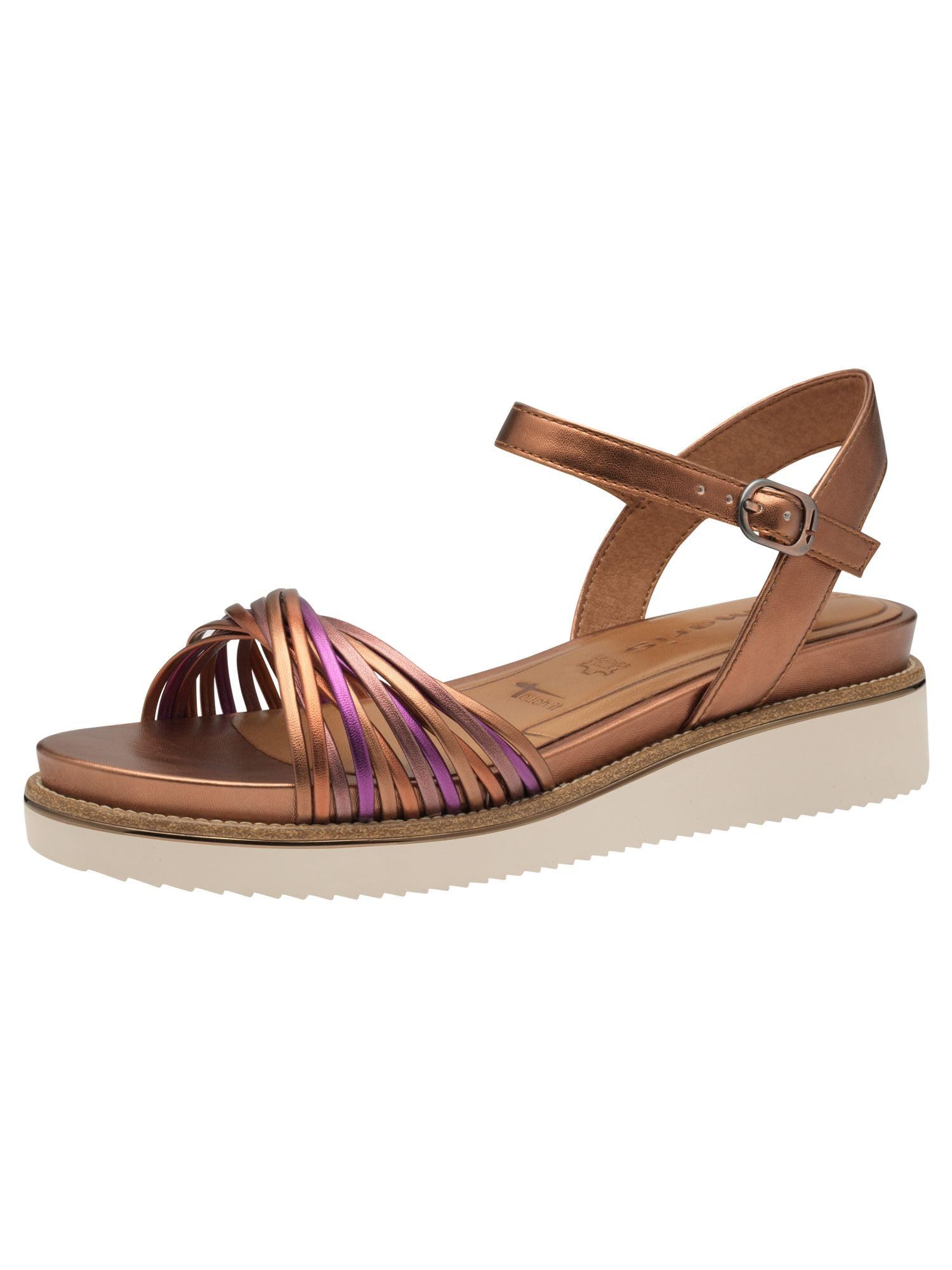 Tamaris Women's Comfortable Sandals, Copper Comb, 3.5 UK