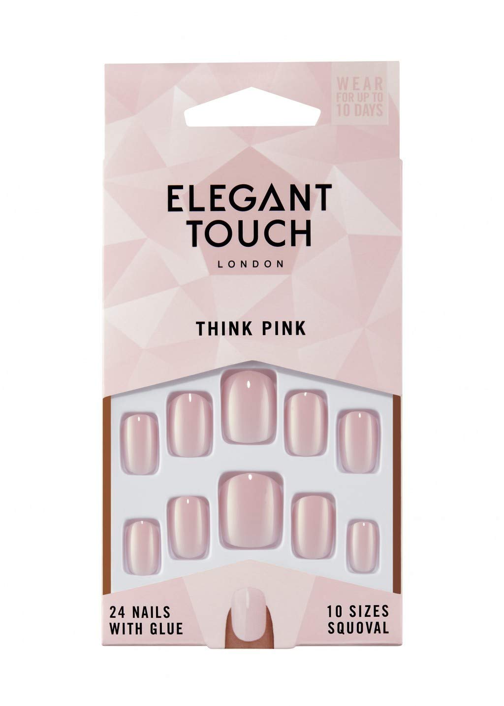 Elegant Touch Et Colour Nails – Think Pink (Squoval) Elegant Touch 21 g