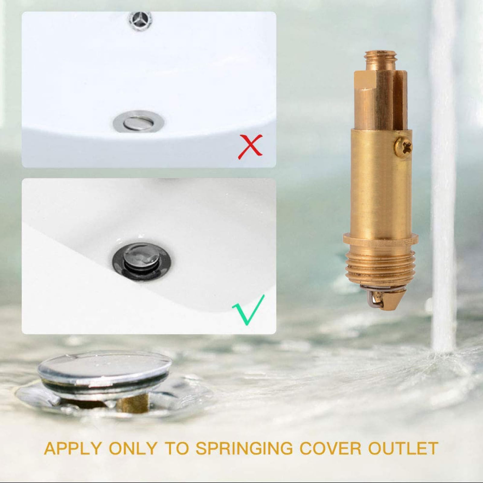 Boulon Click Clack Pour évier De Bain - Ressort De Remplacement A11 - Pièce Neuve Originale