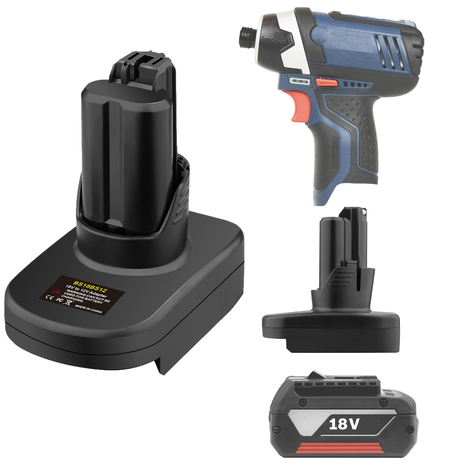 URUN DM18M Battery Adapter for Dewalt 20V, Milwaukee M18 & Makita 18V Cordless Tools with USB Charging & Protection Features — view 10