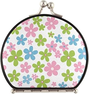 Green, Blush and Blue Flowers Double-Sided Ma...