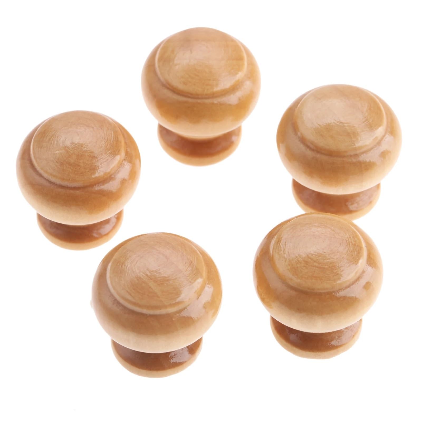 Poignées en bois de haute qualité boutons de 25mm pour armoire et quincaillerie meuble
