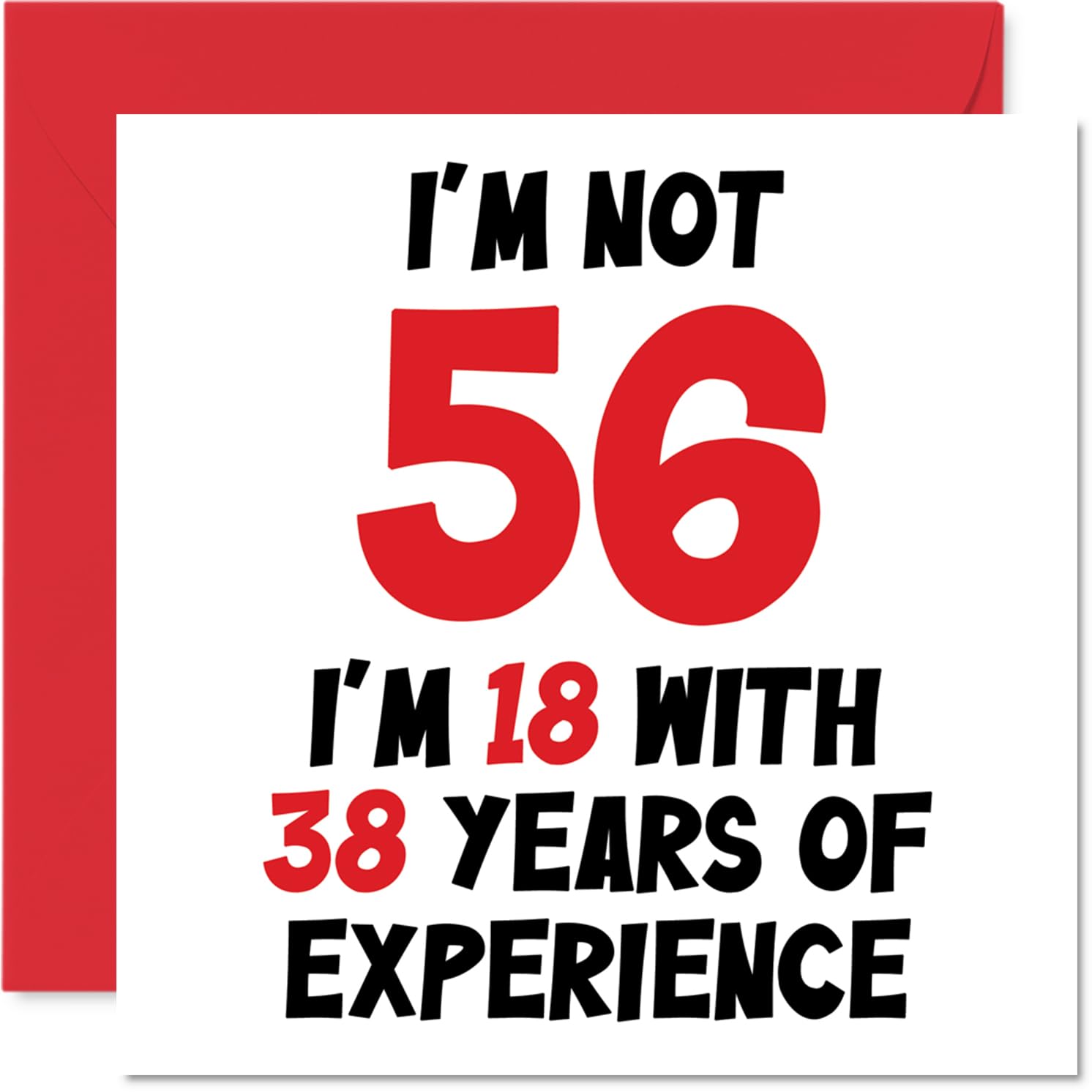 56th Birthday Card for Women and Men