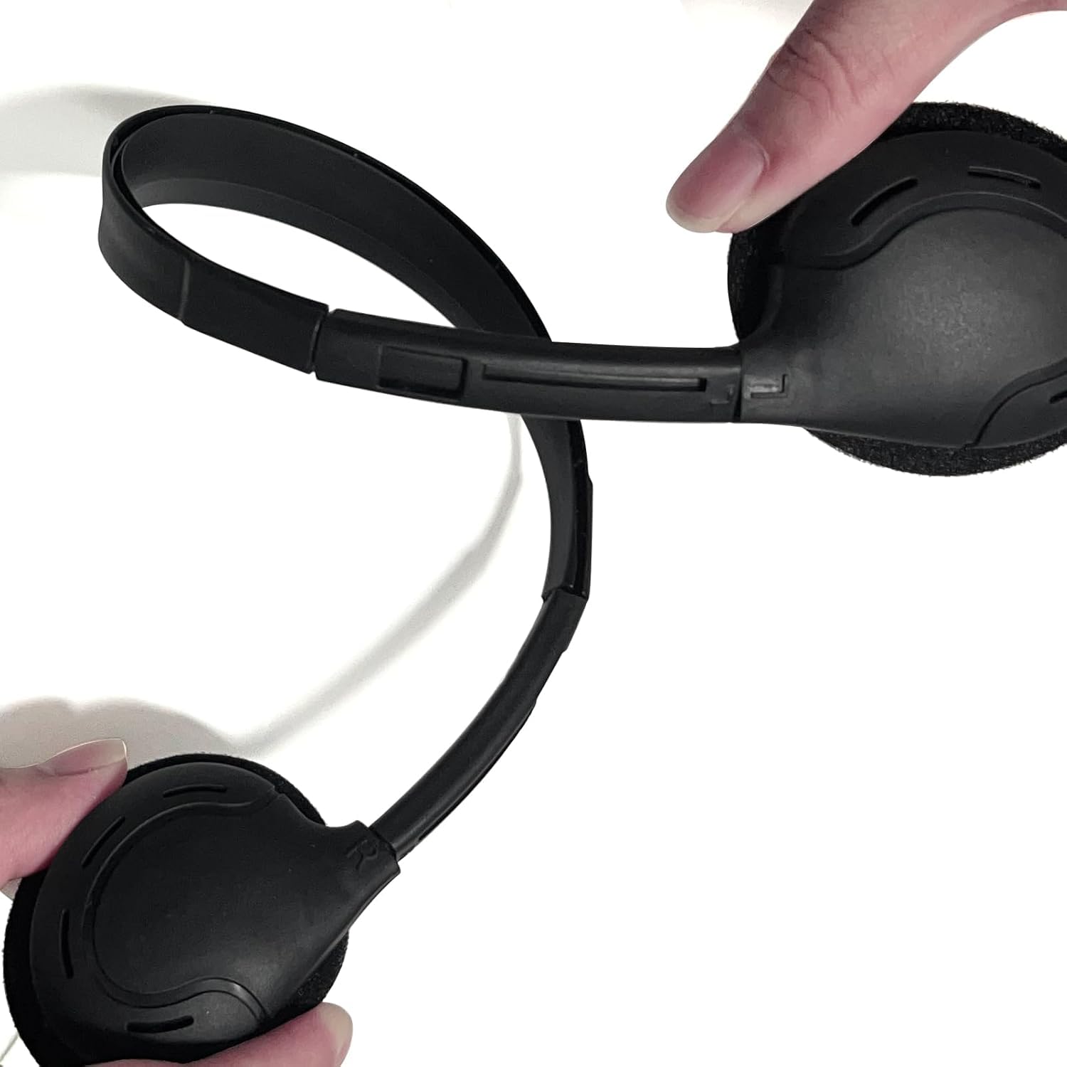 Confezione da 20 cuffie per bambini, studenti, scuola, aula, regolabili, con jack da 3,5 mm, per biblioteca, bambini e adulti (004 cuffie nere)