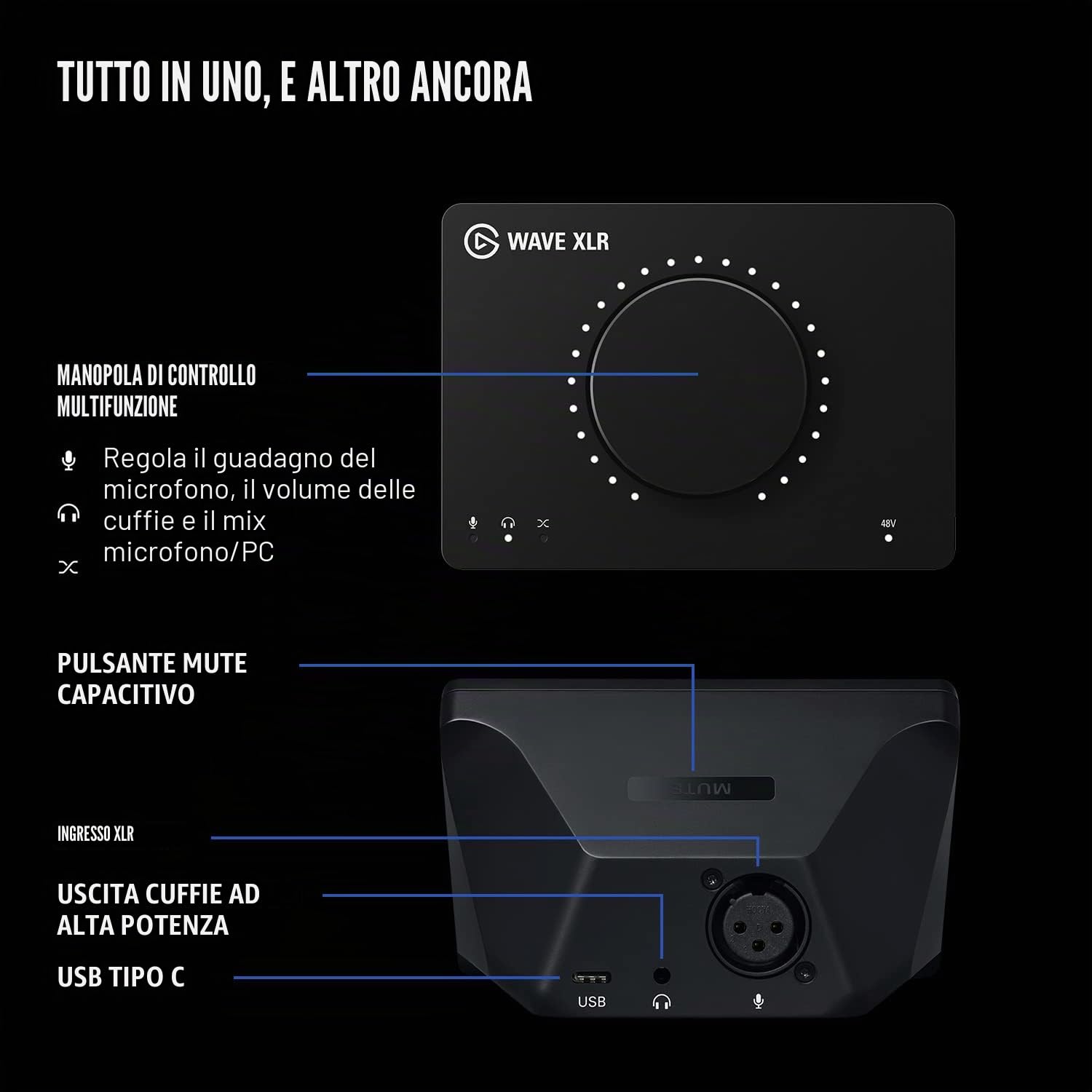 Elgato XLR Soluzione - Microfono Dinamico, Mixer Audio Con Riduzione Rumore, Software Di Mixaggio Digitale per Podcast, Streaming, Trasmissioni, Mac, PC Con Cavo 3m