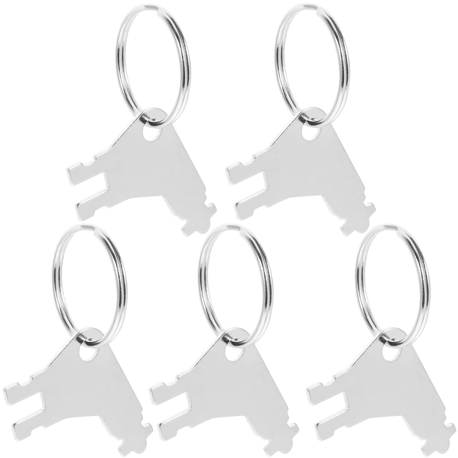 5 Set Distributore Di Carta Igienica Sostituzione Della Chiave Dispenser Di Carta Chiavi Per Dispenser Di Carta Igienica Chiave Di Carta Asciugamani In Acciaio Inox Argento