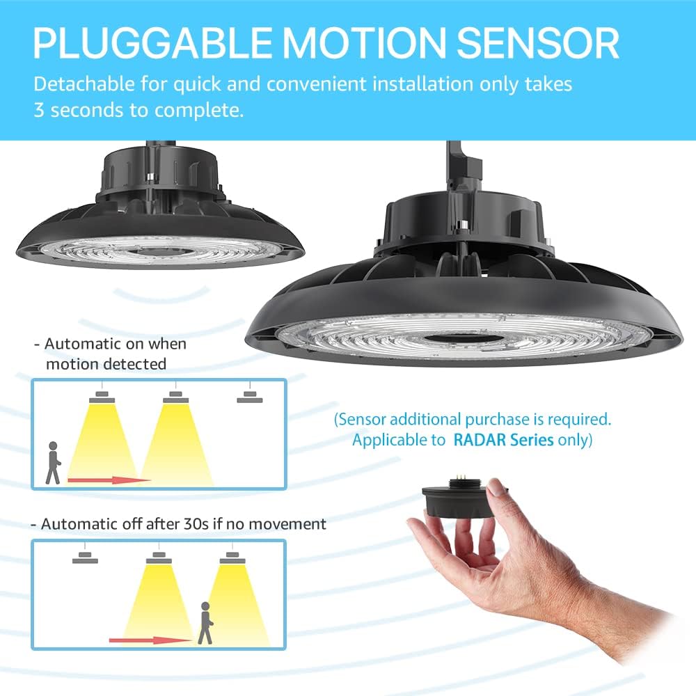 Buy HYPERLITE High Bay LED Lights 100W 14000LM 5000K, 450W MH/HPS Eqv