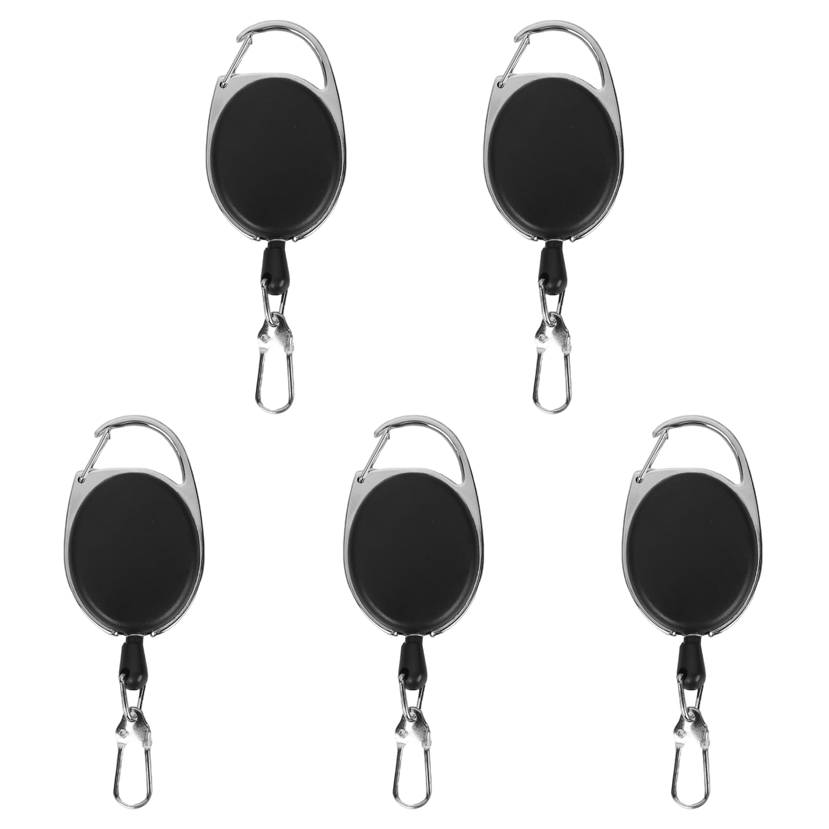 WHTCHSU Fly Fishing Retractor for Anglers Vest Pack Tool Gear Assortment Combo 5pcs in Pack