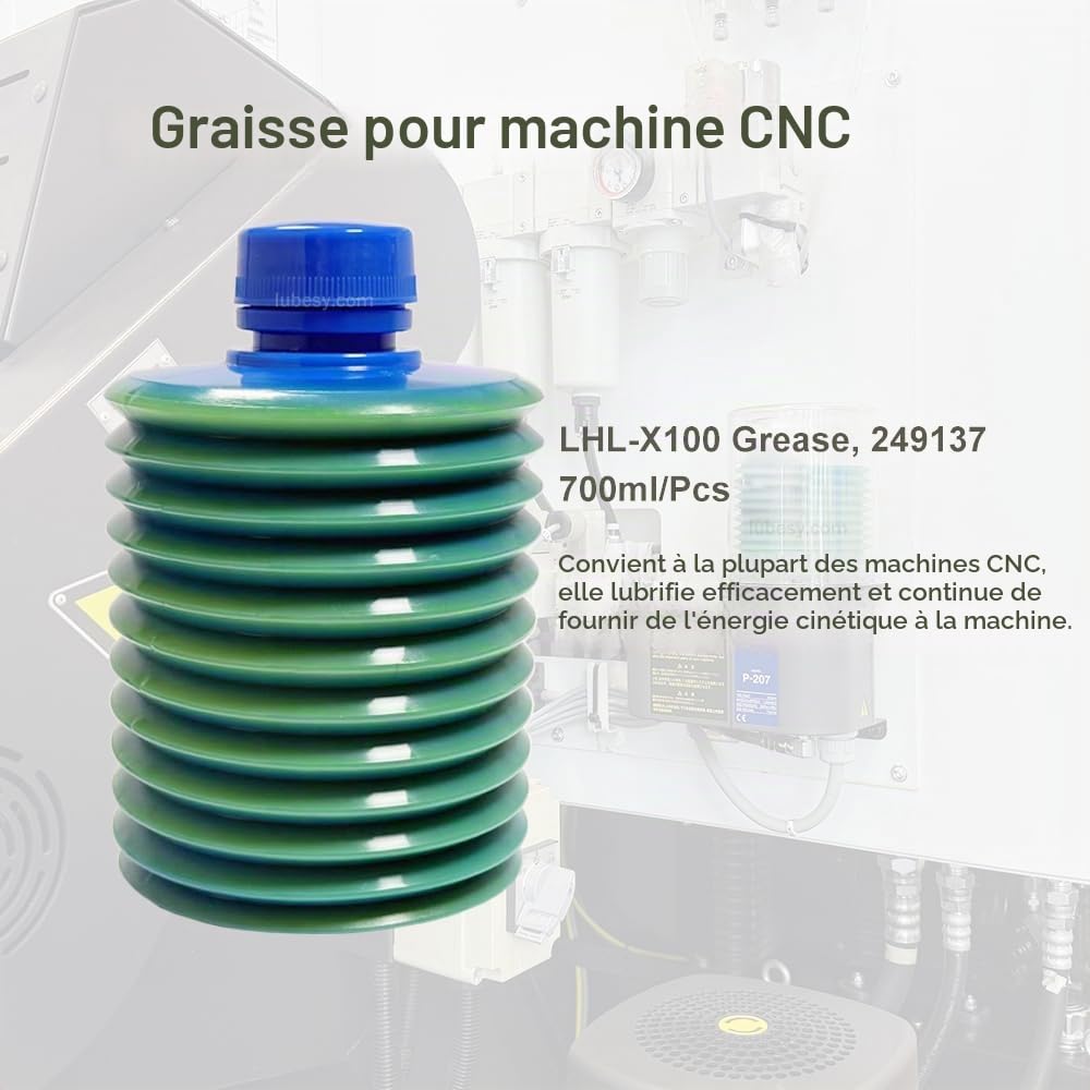 LHL-X100-7 (700 ml), accessoire de centre d'usinage CNC 249137, graisse pour machines Makino, numéro de pièce Z192A1600010, convient pour pompe à huile LUBE P-107
