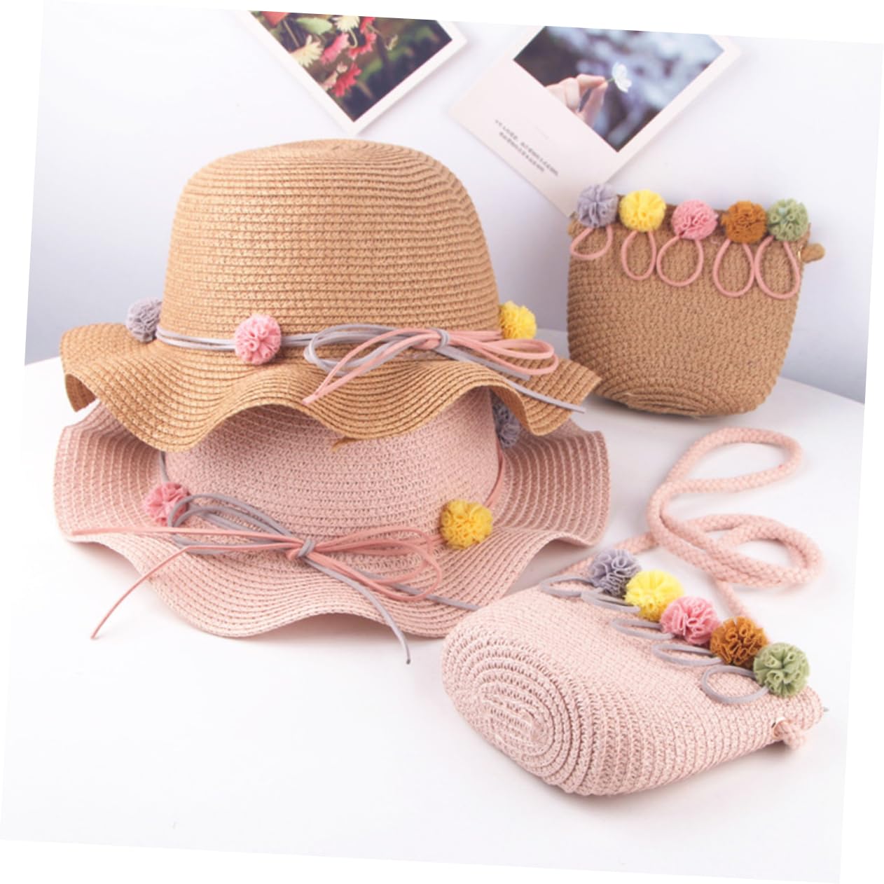 Holibanna Sombrero De Copa Sombrero De Verano para Niña De Tapa De Natación Juguetes De Playa Sombrero De Verano para Toalla De Playa para Arena para Khaki Bambú