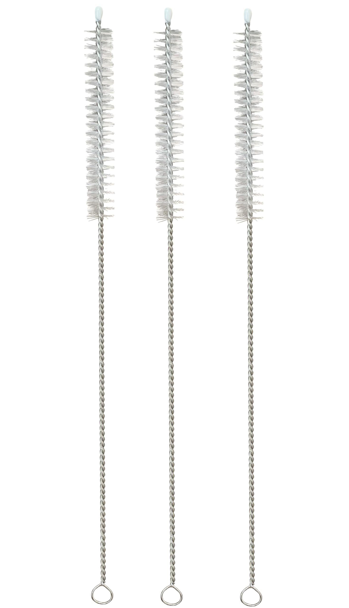 3 spazzole per cannuccia, 23 cm, spazzola per la pulizia di cannucce, piccoli tubi, accessori per biberon, provette, ideali per aperture strette