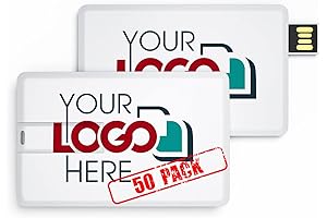 Personalized Credit Card Flash Drive: Promote Your Brand with Style (50 Pack)
