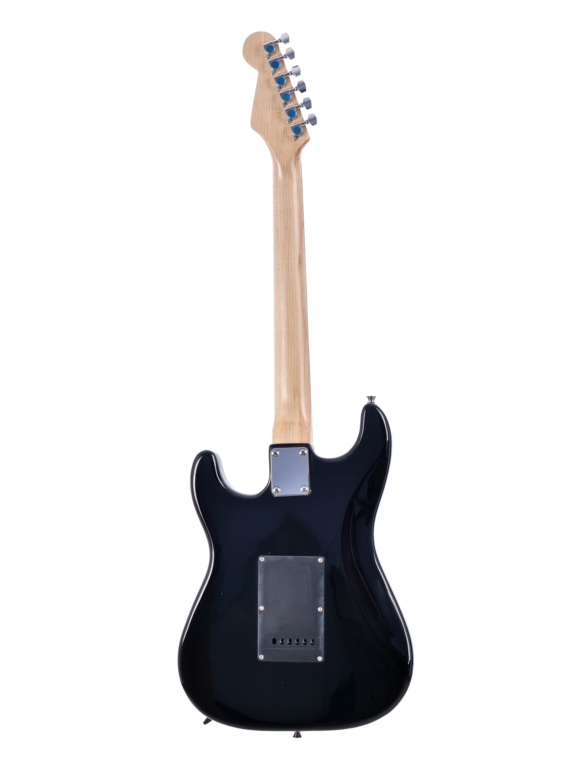 Juarez Basswood JRZ-ST01KIT-FBK Full-Size H-S-S Electric Guitar Kit for Beginners | Includes Amplifier, Cable, Strap, Picks & Gig Bag Full Black — Amazon image 4