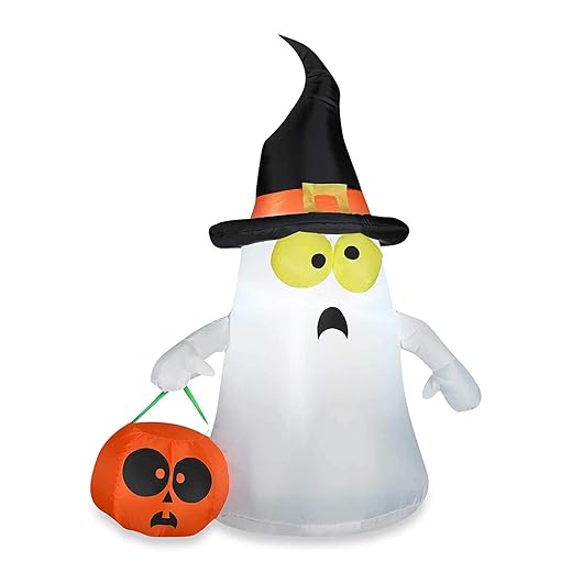 Gemmy 63975X EMW9267923 Inflatable Ghost, Standard, White
