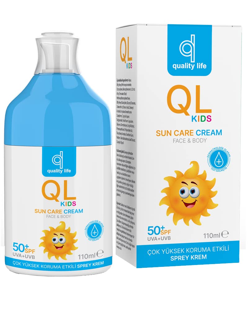 Quality Life QL Kids Bebek Güneş Kremi 50+ Faktör SPF 110 ML Çok Yüksek Koruma Çocuk Güneş Kremi