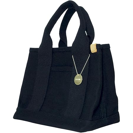 Amazon Co Jp トートバッグ レディース 大容量 キャンバス 小さめ 仕切り 無地 ミニトートバッグ ミニバッグ マザーズバッグ ランチ バッグ ハンドバッグ 自立 ブラック シューズ バッグ